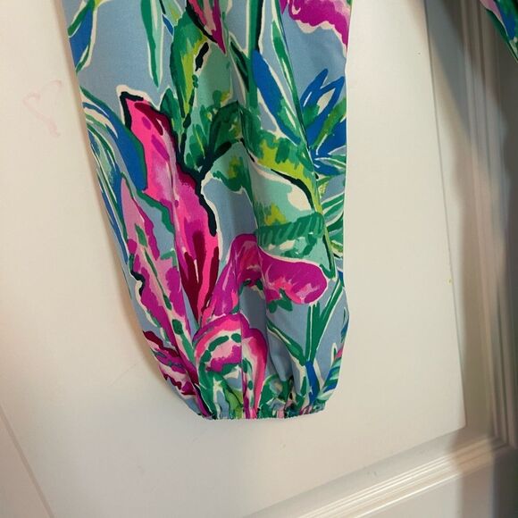 Lilly Pulitzer Ellora Dress Size Small Porto Blue in the Trees - Picture 4 of 9